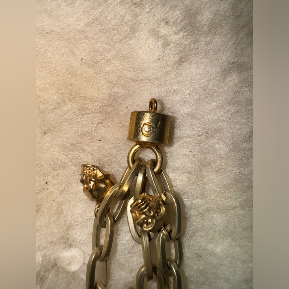 Alexander McQueen skull bracelet chain-link - Picture 2 of 5